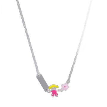 Collier d'identité argent 925 Benjamin et Suzette