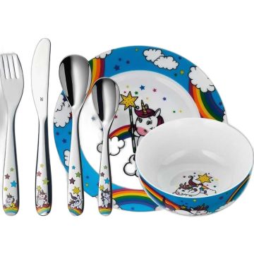 Coffret couverts et vaisselle Licorne personnalisé WMF