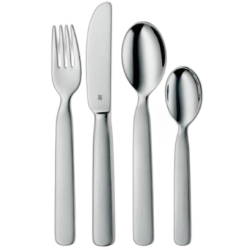 Couverts enfant à graver WMF - Set 4 pièces inox mat