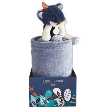 Couverture bébé personnalisée avec prénom Doudou et Compagnie