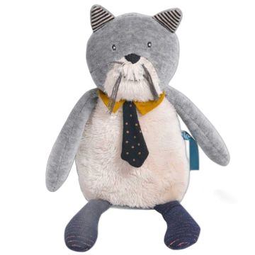 Peluche musicale Chat Fernand – Doudou Moulin Roty naissance
