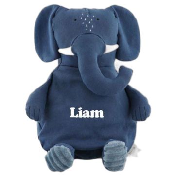 Peluche éléphant coton bio 26 cm Trixie | Dès la naissance