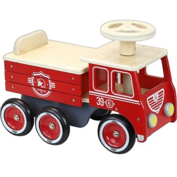 Camion de Pompier Vilac Bois - Porteur Enfant 18 Mois