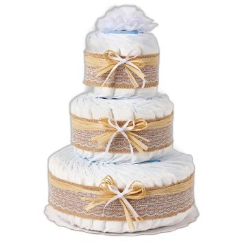 Gâteau 60 couches Pingo | Cadeau naissance écoresponsable