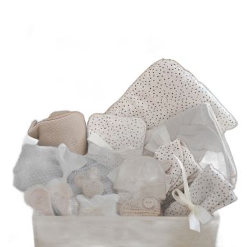Coffret Naissance Bébé 15 pièces Maylily beige
