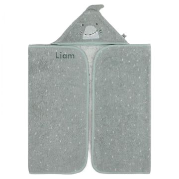 Serviette de bain requin personnalisée bébé Trixie