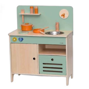 Cuisine enfant bois Trixie - Jouet créatif