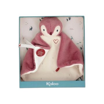 Doudou manchot rose Kaloo personnalisable avec prénom