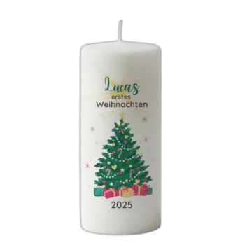 Bougie de Noël personnalisée – Premier Noël bébé