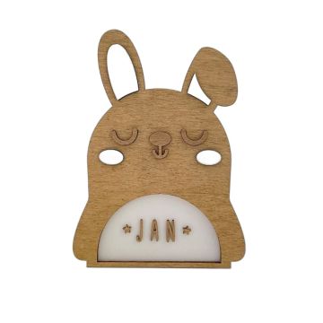 Lampe personnalisée lapin Vintiun douce veilleuse bébé