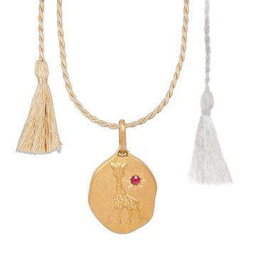 Médaille rubis juillet Sophie la Girafe Ilado
