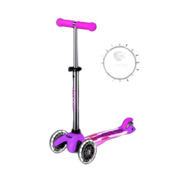 Trottinette Mini Micro Deluxe Glow LED Plus Frosty Pink