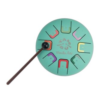 Tambour musical à languettes Moulin Roty – 8 notes douces