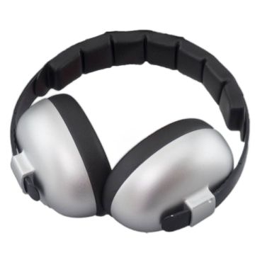 Casque anti-bruit Banz argent, protection auditive bébé 0-2 ans