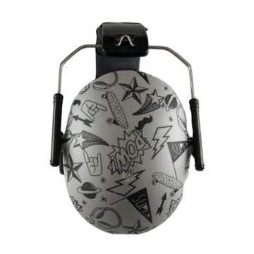 Casque anti-bruit Banz Graffiti gris enfant 2-10 ans