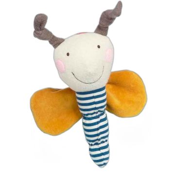 Hochet Sigikid Papillon d'activité 23cm coton organique
