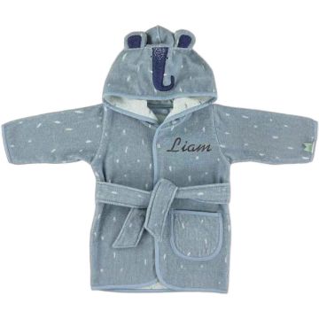 Peignoir personnalisé Trixie Baby Éléphant 1-2 ans