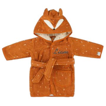 Peignoir personnalisé Trixie Baby Renard 1-2 ans