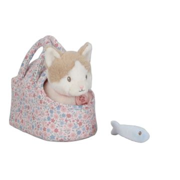 Peluche chat Marley avec sac Little Dutch