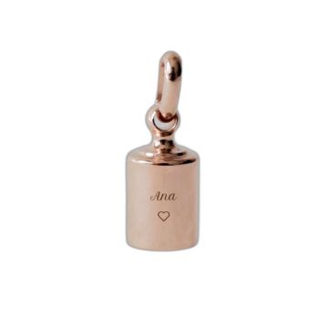 Pendentif personnalisable or rose - Mon Petit Poids