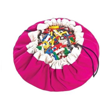 Sac de jeux Play & Go fuchsia 130 cm rangement jouets
