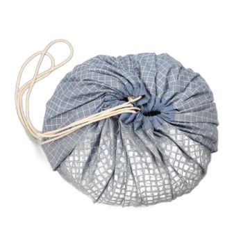 Sac de jeux Organic Grid Bleu - Play & Go