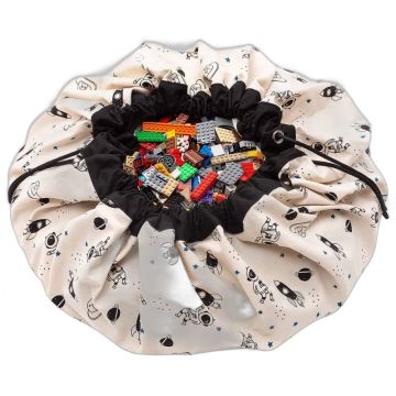 Sac de jeux Space Play & Go Ø140 cm | Brille la nuit