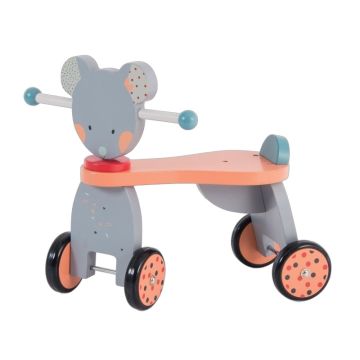 Joli porteur en bois Souris Moulin Roty