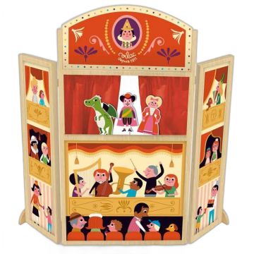 Théâtre de marionnettes pliable Vilac – Cadeau Noël 3 ans