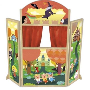 Théâtre de marionnettes pliable Vilac Les Contes
