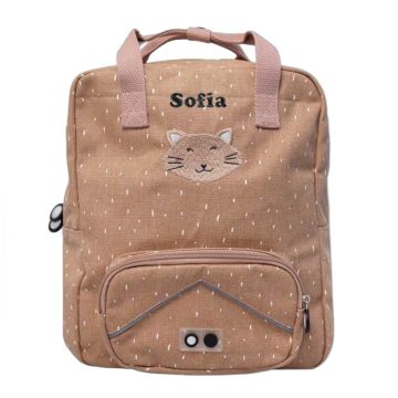 Sac à dos grand format Trixie Baby Chat personnalisable