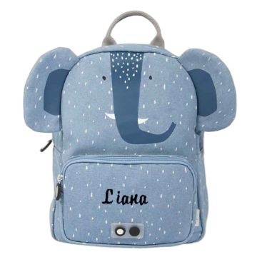 Sac à dos Trixie personnalisé broderie prénom éléphant