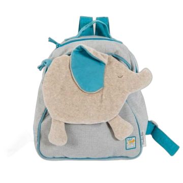 Sac à dos éléphant brodé avec prénom – Moulin Roty
