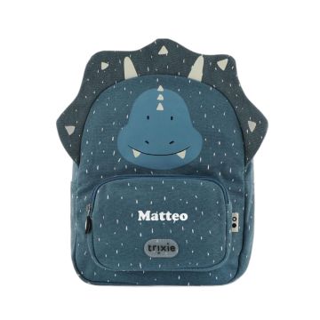 Sac à dos personnalisé enfant Trixie tricératops dès 3 ans