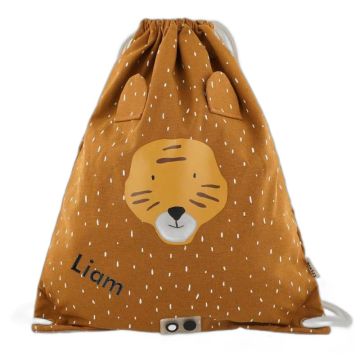 Sac à cordon Tigre Trixie personnalisable prénom