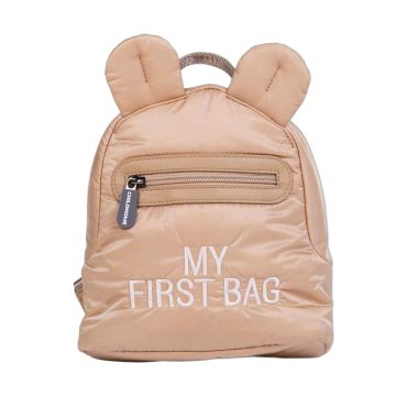 Sac à dos My First Bag Childhome beige matelassé
