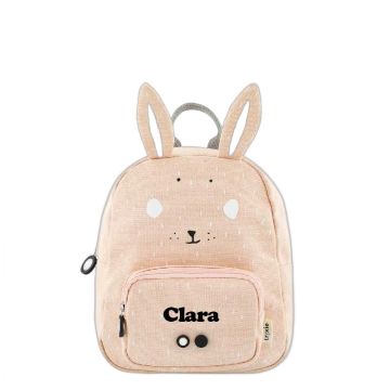 Sac à dos Lapin rose Trixie Baby personnalisé dès 2 ans
