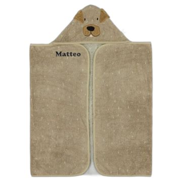 Serviette capuche chien personnalisée Trixie Baby
