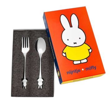 Coffret cuillère et fourchette Miffy à graver – Zilverstad