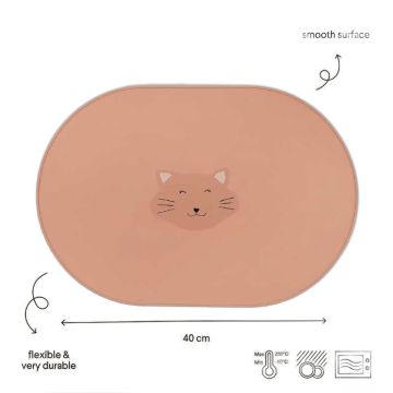 Set de table antidérapant silicone chat Trixie