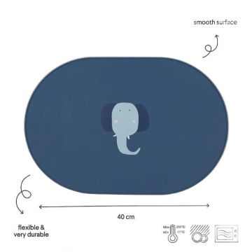 Set de table éléphant en silicone Trixie Baby