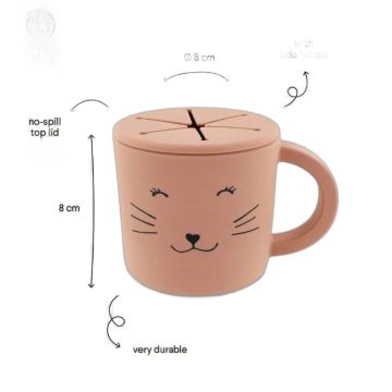 Tasse snack chat en silicone Trixie Baby