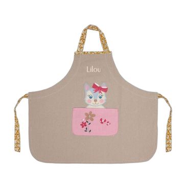 Tablier personnalisé chat L'Oiseau Bateau