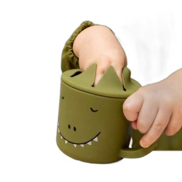 Tasse snack silicone bébé Dino Trixie