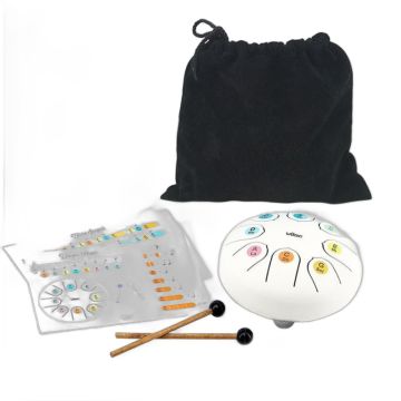 Tongue drum blanc Vilac – éveil musical dès 3 ans