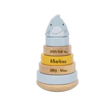 Tour à empiler requin Trixie personnalisable naissance