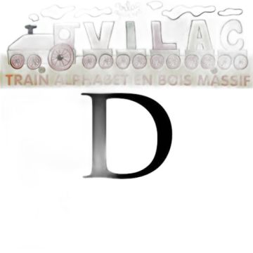Lettre Wagon en bois D Vilac - Train aimanté pour prénom