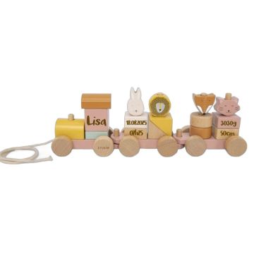 Train en bois rose Trixie Mrs. Cat – Jouet dès 18 mois