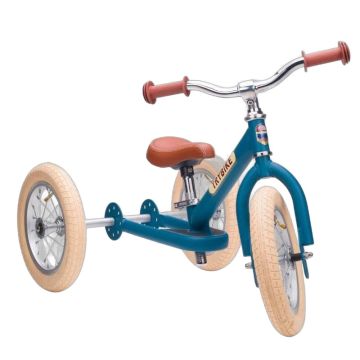 Tricycle évolutif Trybike Vintage bleu mat 12 pouces