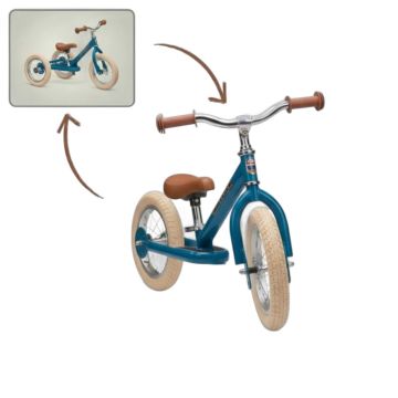 Draisienne Trybike en acier bleu vintage 12 pouces - Vélo sans pédale